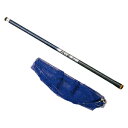 112 昌栄 イカダ玉網セット G2-1000(三つ折ステンカバー メッシュ網) SIYOUEI タモセット