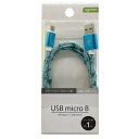 agreen ʐM/[dΉ microUSBP[u 1.0mip/u[j JCBM1003