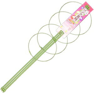 シンセイ つる巻き リング支柱 900mm 36929 あさがおリング支柱