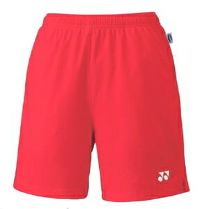 YO-25008-496-L ヨネックス レディース ニットストレッチハーフパンツ(サンセットレッド・サイズ:L) YONEX テニス・バドミントン ウェア(レディース)