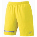 YO-15084-279-L ヨネックス メンズ ニットハーフパンツ（ライトイエロー・サイズ：L) YONEX MEN'S PANTS