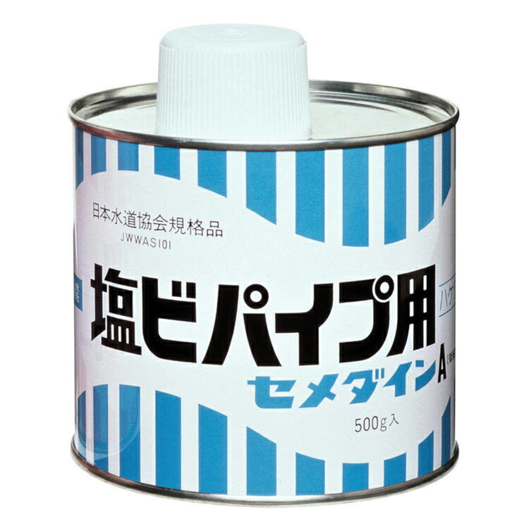 セメダイン 塩ビパイプ用 500g 缶 AR-067 ハケ付き