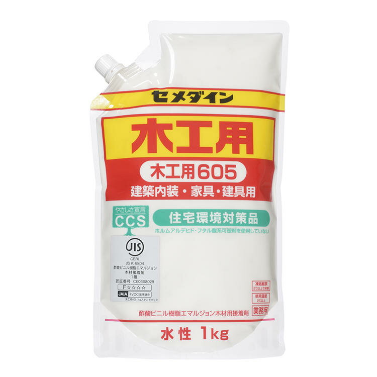 AE-331 セメダイン 木工用605 1kg スタンドパック 木工用接着剤