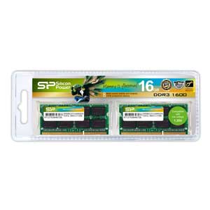 SiliconPower（シリコンパワー） PC3L-12800（DDR3L-1600）204pin DDR3 SDRAM S.O.DIMM 16GB（8GB×2枚） SP016GLSTU160N22