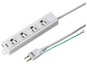 サンワサプライ 抜け止めタップ3P・4個口（10m） TAP-MG341N2PN-10 SANWA SUPPLY [TAPMG341N2PN10]