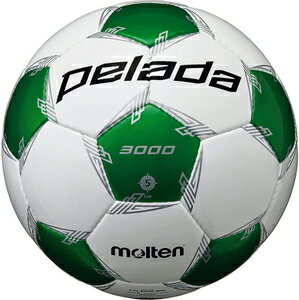 F5L3000-WG モルテン サッカーボール 5号球 人工皮革 Molten ペレーダ3000 ホワイト メタリックグリーン 