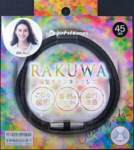 0217TG743252 ファイテン RAKUWA　磁気チタンネックレス　［サイズ：45cm］（メタルブラック） phiten　ラクワ　磁気チタンネックレス [0217TG743252](4)