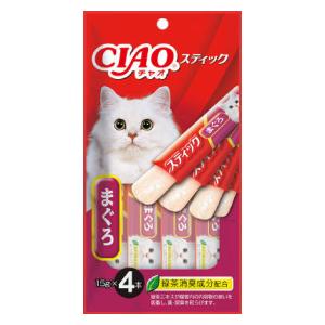 チャオ スティック まぐろ 15g×4本 CIAO いなばペットフード Cステイツクマグロ15G4ホン