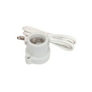 オーム コード付レセップ コンセント E26（ホワイト） HS-L2615ZR/W OHM 07-9436 [HSL2615ZRW]