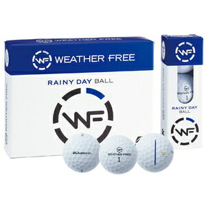 WF-RAIN WH 12P キャスコ ウェザーフリー 雨用ゴルフボール 1ダース 12個入り ホワイト Kasco WEATHER FREE 雨用ボール