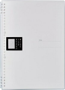 【返品種別A】□「返品種別」について詳しくはこちら□2017年09月 発売※リーフを増やす場合は、市販のA4サイズ30穴のルーズリーフをご使用ください。◆書くときにリングが手に触れないリングノート■　仕　様　■サイズ：A4 タテ型適正収納枚数(枚)：30サイズ：高さ304×幅221×背幅(奥行)14mm穴数：30穴表紙素材など：カラー透明PP表紙とじ具の種類：リング式付属品：ルーズリーフ15枚対応ルーズリーフ：A4 30穴[9856TTEトウ]OAサプライ/OA機器＞オフィス事務用品・文房具＞ノート・メモ帳・スケッチブック