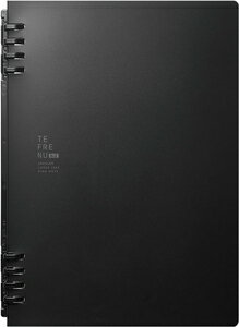 【返品種別A】□「返品種別」について詳しくはこちら□2020年01月 発売※リーフを増やす場合は、市販のA5サイズ20穴のルーズリーフをご使用ください。◆ビジネスマン向きのモノトーンカラーを採用した名刺ポケット付きタイプ■　仕　様　■サイズ：A5 タテ型適正収納枚数(枚)：30サイズ：高さ217×幅159×背幅(奥行)14mm穴数：20穴表紙素材など：不透明PP表紙とじ具の種類：リング式付属品：ルーズリーフ10枚(方眼)対応ルーズリーフ：A5 20穴[9854TEBクロ]OAサプライ/OA機器＞オフィス事務用品・文房具＞ノート・メモ帳・スケッチブック