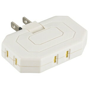 オーム コーナータップ ホコリシャッター付（3個口） 白 HS-TM3MC3PBT-W OHM　00-5093 [HSTM3MC3PBTW]