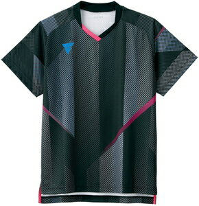 TSP-031487-0020-3XL ヴィクタス 男女兼用 卓球用ゲームシャツ(ブラック・サイズ:3XL) VICTAS V-GS203 TSP-031487-0020-3XL ヴィクタス 男女兼用 卓球用ゲームシャツ(ブラック・サイズ:3XL) VICTAS V-GS203