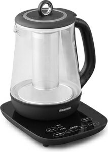 IKE-G1500T-B アイリスオーヤマ 電気ケトル 1.5L ガラス IRIS OHYAMA Glass kettle IKEG1500TB