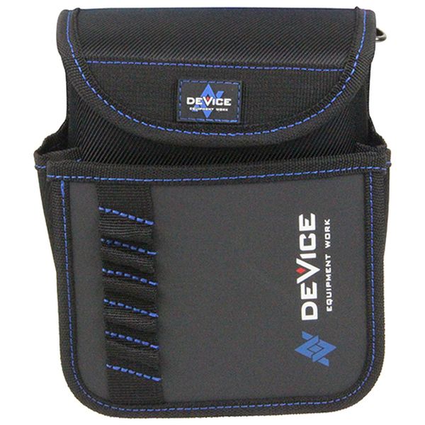 SK11 電工用腰袋 フタ付(ブラック) DVC-S6 藤原産業