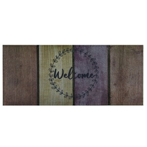 ベストコ エントランスラバーマット（24×55cm）ウェルカムダルウッド ND-461 [ND461](3.0)