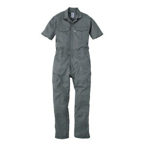 Rakuten - エスケープロダクト シャドーストライプ・サマー半袖ツナギ グレー Mサイズ GE-525-04-M SK-PRODUCT