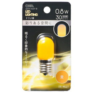 26 mm Cfl - オーム LED装飾電球 ナツメ球形 30lm(黄色相当) LDT1Y-H-E17 13 OHM [LDT1YHE1713]