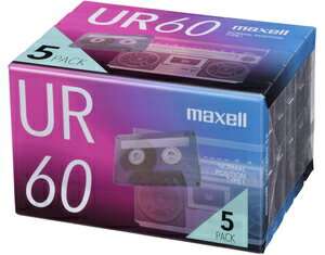 UR-60N-5P マクセル 60分 ノーマルテープ 5本パック maxell カセットテープ UR 