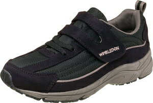 アサヒシューズ レディース ウォーキングシューズ（ブラック・24.5cm） W/B-L036BK-245 WIMBLEDON ウィンブルドン KF79423