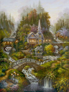 アップルワン Fantastic Collection 光のサンクチュアリ 300ピース【300-351】 ジグソーパズル