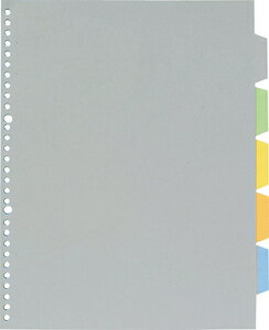 キングジム 透明ポケット用カラーインデックス(多穴)　7907P（A4 タテ型） 7907P