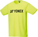 YO-16501J-402-J140 ヨネックス ジュニア ドライTシャツ(シャインイエロー・サイズ:J140cm) YONEX JUNIOR SHIRTS