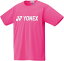 YO-16501-705-SS ヨネックス ユニセックス ドライTシャツ（ネオンピンク・サイズ：SS） YONEX