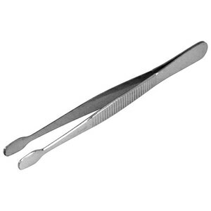 SK11 ピンセット 切手用 平型（125mm） ピンセツトNO.10 藤原産業