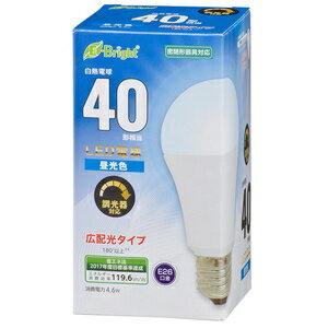 オーム LED電球 550lm（昼光色相当）【調光器対応】 LDA5D-G/D AS20 OHM [LDA5DGDAS20]