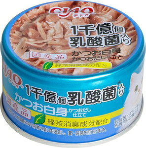チャオ 1千億個乳酸菌入り かつお白身 かつおだし仕立て 85g いなばペットフード チヤオニユウサン1センカツオ85G