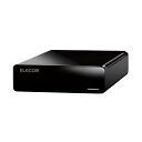 ELD-FTV020UBK エレコム USB3.2(Gen1)/USB3.0接続 外付けハードディスク 2.0TB（ブラック） 4K録画対応 TV・レコーダー向け/静音モデル（ファンレス）　タイムシフトマシン対応･･･