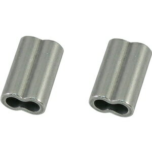 ひめじや アルミクランプ管(アルミスリーブ) 2個入 4.0mm アルミスリ-ブ2コ(4.0.mm)