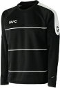 GA0115-BLKWHT-M GAVIC サッカー・フットサル用　AKウォーミングトップ（BLK/WHT・M） ガビック