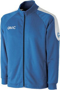 GA0616-BLUWH-130 GAVIC サッカー・フットサル用　ジュニア AKウォーミングトップ（フルZIP）（BLU/WHT・130） ガビック