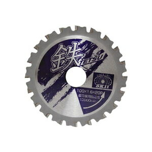 【返品種別B】□「返品種別」について詳しくはこちら□◆高耐摩耗性チップ採用の本格派鉄切用チップソー◆アングル鋼・鉄筋・チャンネル鋼・軽天バー・ハンガーレール等の切断作業◆適切な台金の熱処理と独自の刃先設計により、台金クラックや刃欠けが少ない安全設計◆高耐摩耗性チップ採用と卓越した研磨角度で切れ味、耐久性共に優れています■　仕　様　■外径：100mm刃厚：1.6mm内径：20mm刃数：20最高使用回転数：13000min-1最大切断能力：鉄4.0mm・ステン1.5mm台金：SK5[TETSU10020P]SK11アウトドア＞DIY・工具＞電動・油圧・空圧工具＞切断用品