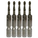 メチャミジSUS3.0*5P SK11 六角軸Coステンドリル 極短 3.0mm 5本セット 藤原産業