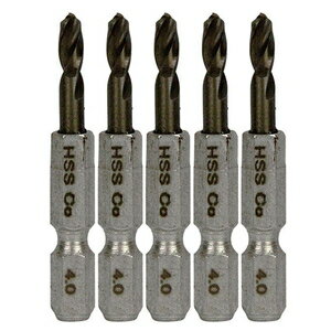 メチャミジSUS4.0*5P SK11 六角軸Coステンドリル 極短 4.0mm 5本セット 藤原産業