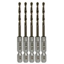 ノーマルSUS3.0*5P SK11 六角軸Coステンドリル 普通 3.0mm 5本セット 藤原産業