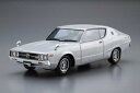 アオシマ 1/24 ザ モデルカー No.51 ニッサン GC111 スカイラインHT2000GTX-E S ’76【62111】 プラモデル