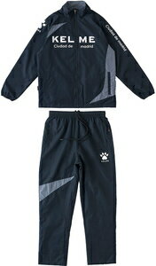 TTS-KG19F572-26-XL KELME(ケレメ) サッカー・フットサル用 ウィンドウェア 上下セット(ブラック・XL) ユニセックス