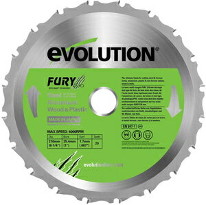 evolution 万能切断チップソー 210mm FURY210TCT エボリューション フューリーシリーズ