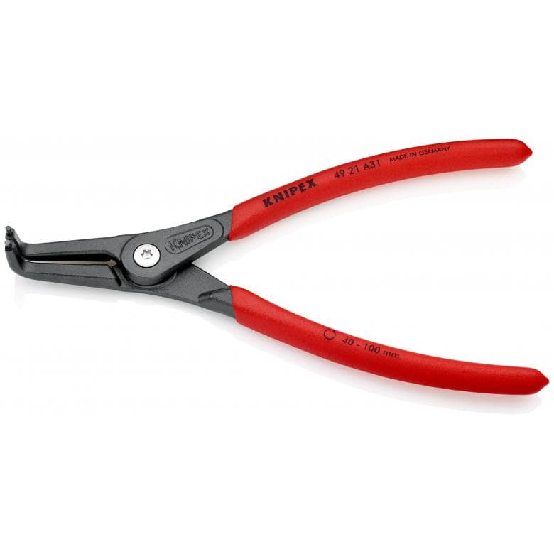 Rakuten - クニペックス 精密スナップリングプライヤー 210mm 49 21 A31 KNIPEX 軸用スナップリング