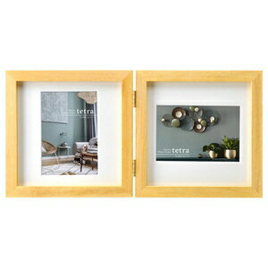 ハクバ フォトフレーム Lサイズ 2面（ナチュラル） FSQTT-NTL2 HAKUBA tetra（テトラ）