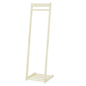 HAGIHARA(萩原) L字型ハンガーラック(幅40×奥行45×高さ150)アイボリー VR-7215IV [VR7215IV]