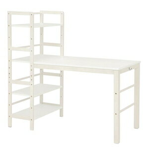 HAGIHARA(萩原) 棚付デスク(ホワイトシャビー・120cm×60cm) VD-7376WS [VD7376WS]