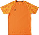 TTS-KC20S303-907-S KELME（ケレメ） サッカー・フットサル用　ゲームシャツ　半袖（ネオンオレンジ・サイズ：S） ユニセックス