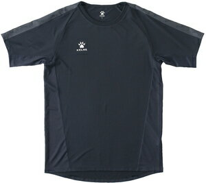 TTS-K20S300J-000-130 KELME（ケレメ） サッカー・フットサル用　ゲームシャツ　半袖（ブラック・サイズ：130） ジュニア