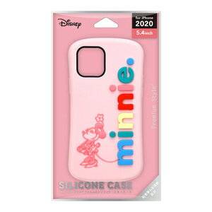 PGA iPhone 12 mini用 シリコンケース Premium Style（ミニーマウス） PG-DSC20F03MNE 【Disneyzone】